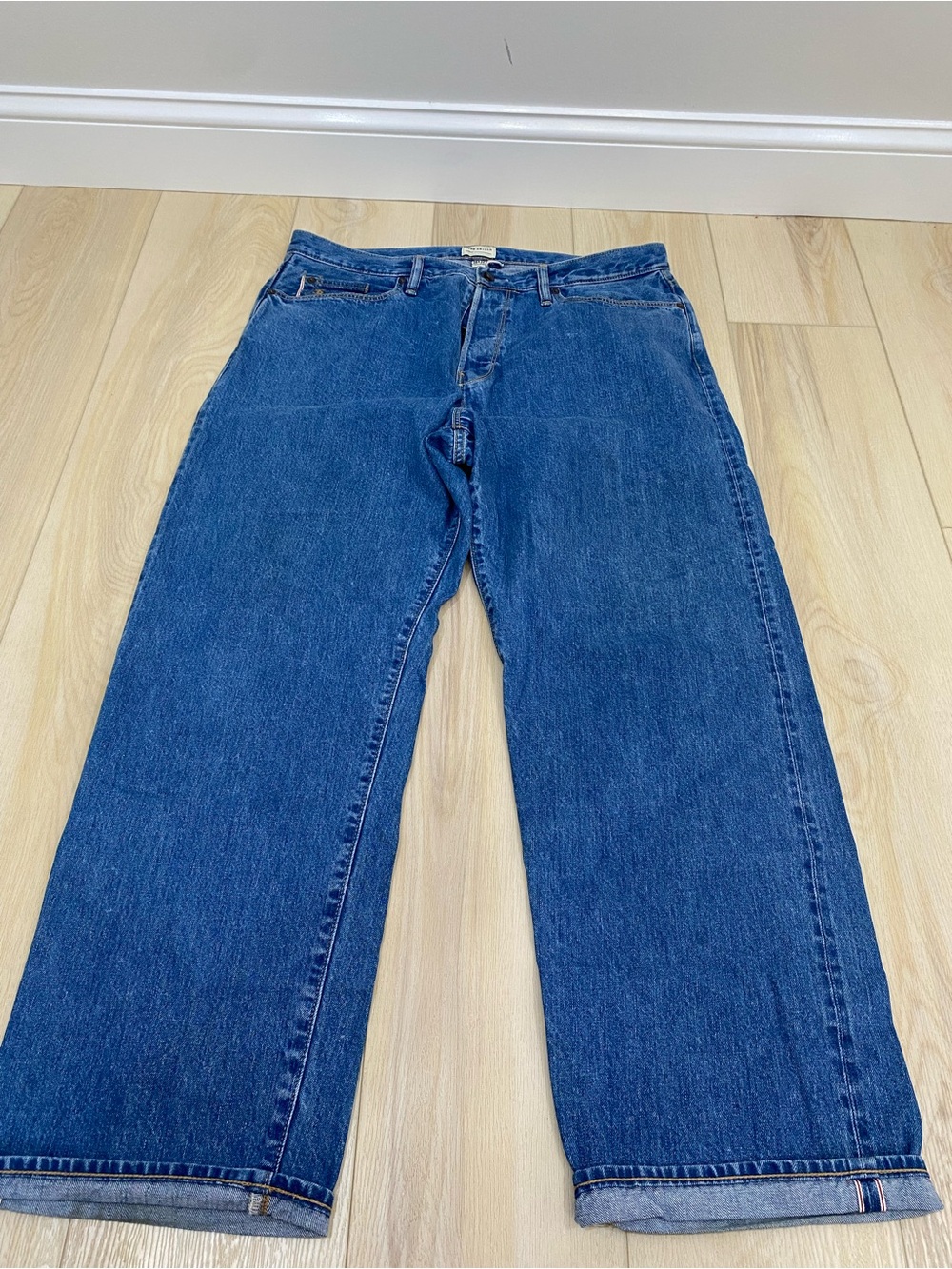 TODD SNYDER Relaxed Fit Selvedge Jeans Size 36x32